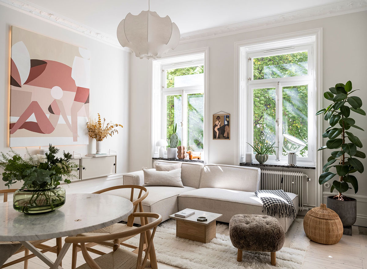 明亮温馨的北欧风格公寓设计-1