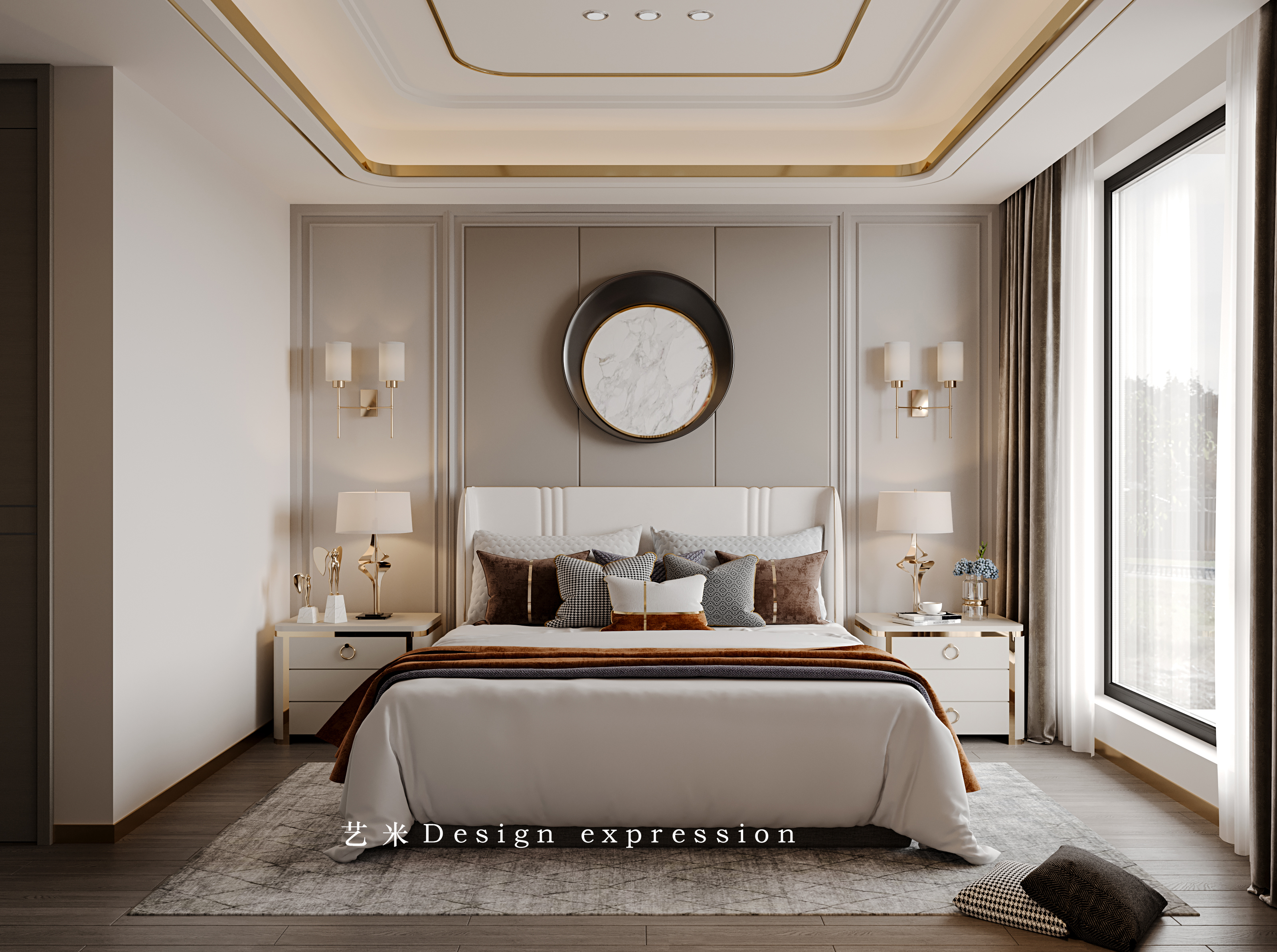 美式轻奢客餐厅-艺米效果图-9