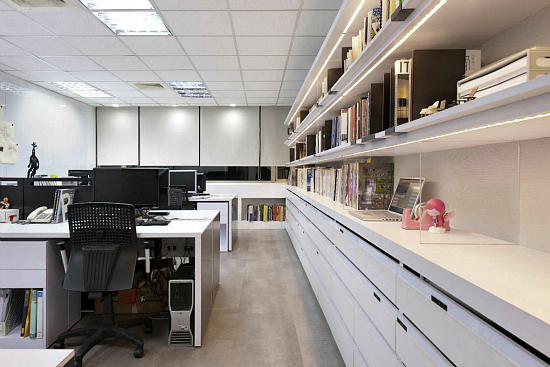 个人收集一些白色简约办公室案例-6