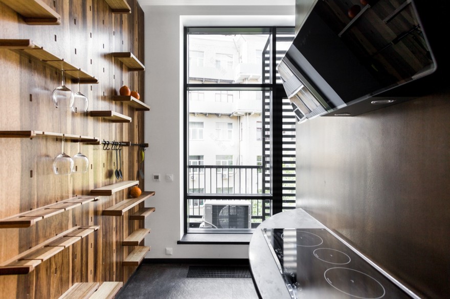 莫斯科原色系硬派风格住宅设计-9