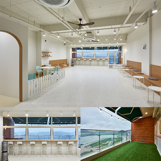 白色木纹打造 37 平米简约咖啡厅-1