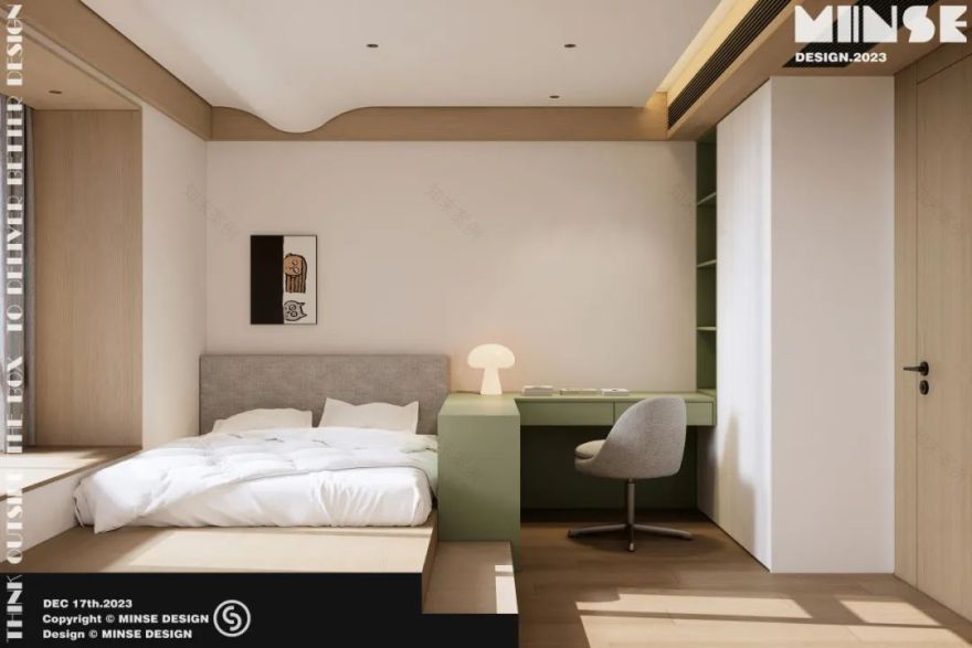 简约温馨的玉湖映象之家丨中国萍乡丨民舍制作空间设计-71