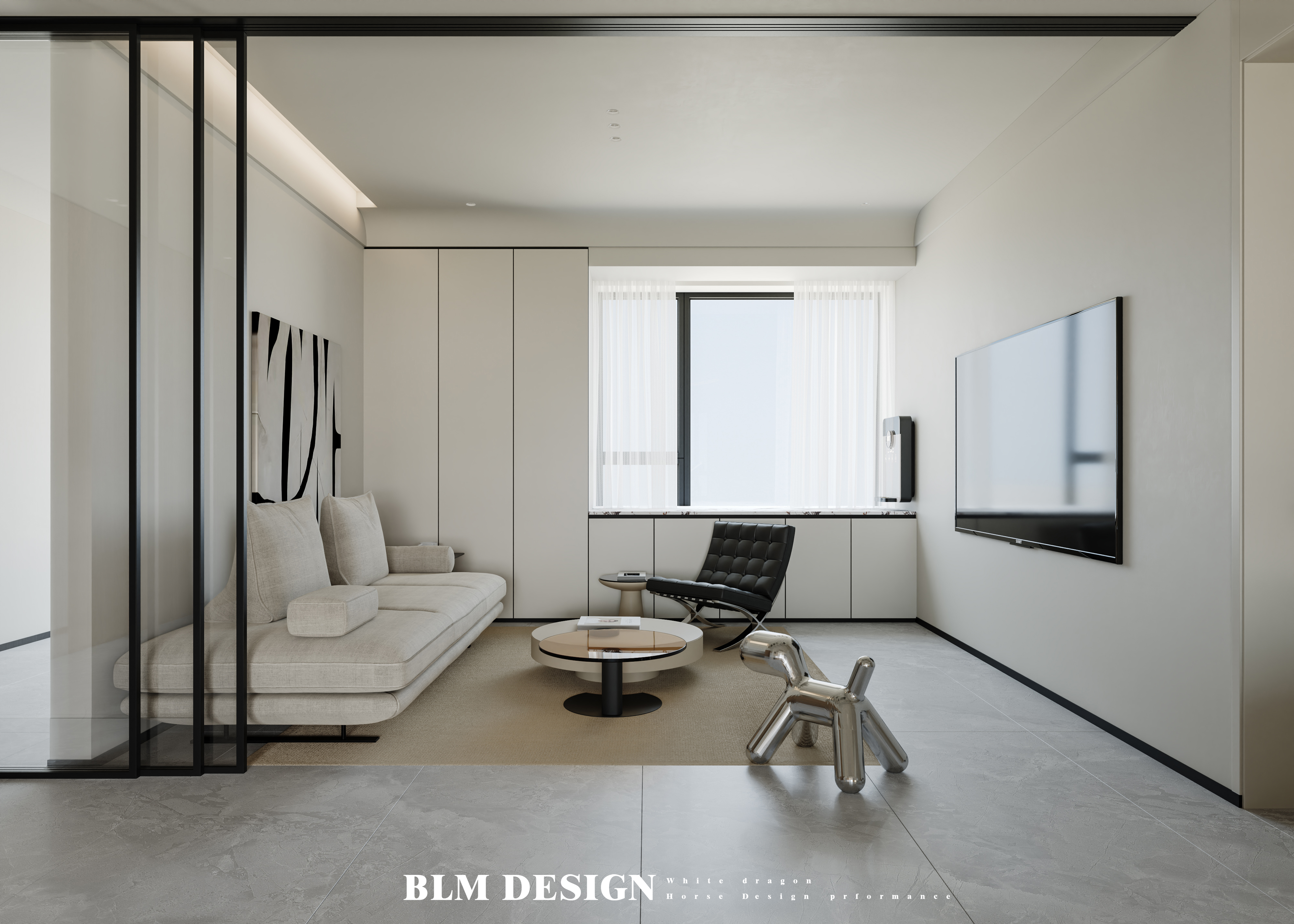 现代简约别墅装修效果图-5