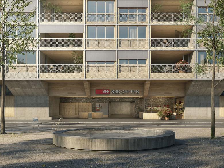 gus wüstemann architects AG丨1st prize, New Train Station Herrliberg - Feldmeilen丨瑞士-1