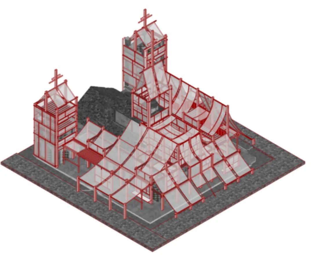 大四毕设将“一次性”建筑转化为可持续绿色社区！三类标准模块+木结构材料见证废墟建筑的再生，重建“温暖的临时家园”！-140