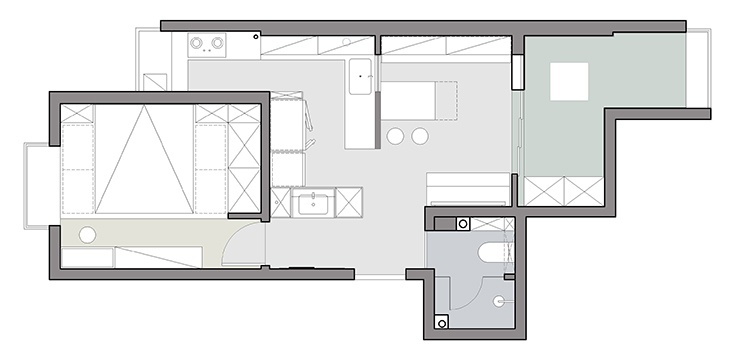 51㎡学区房，布局重组完成1改2的华丽蜕变。-28