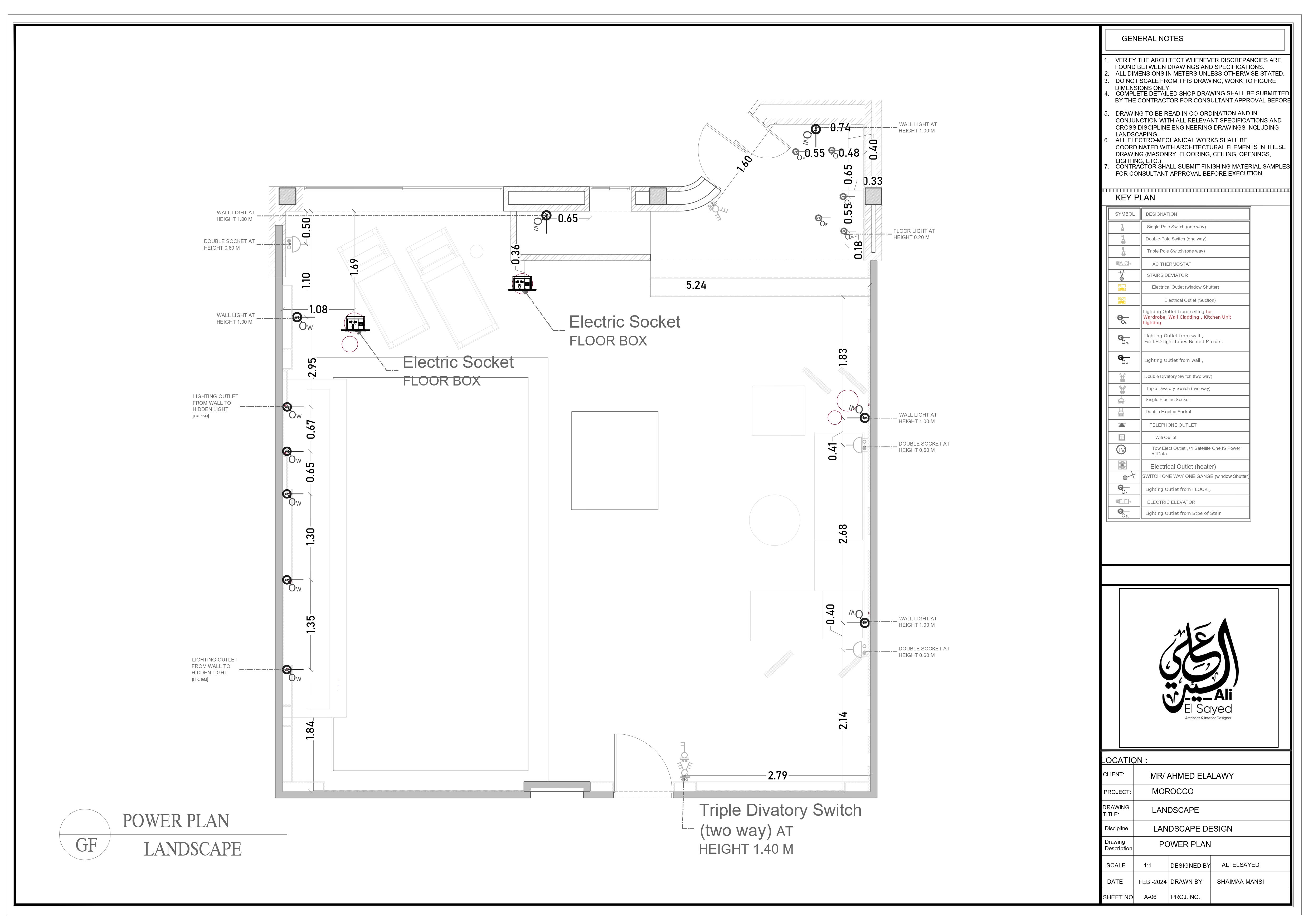 villa landscape shop drawing-5