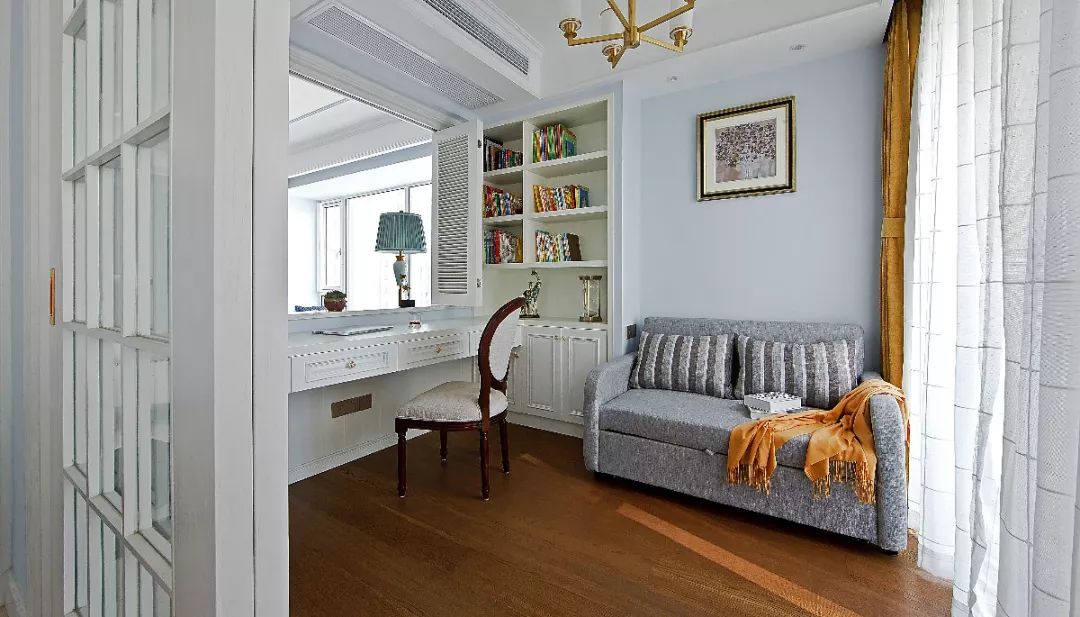 咸阳 105㎡现代美式,蓝白优雅调,活力情趣风!-33