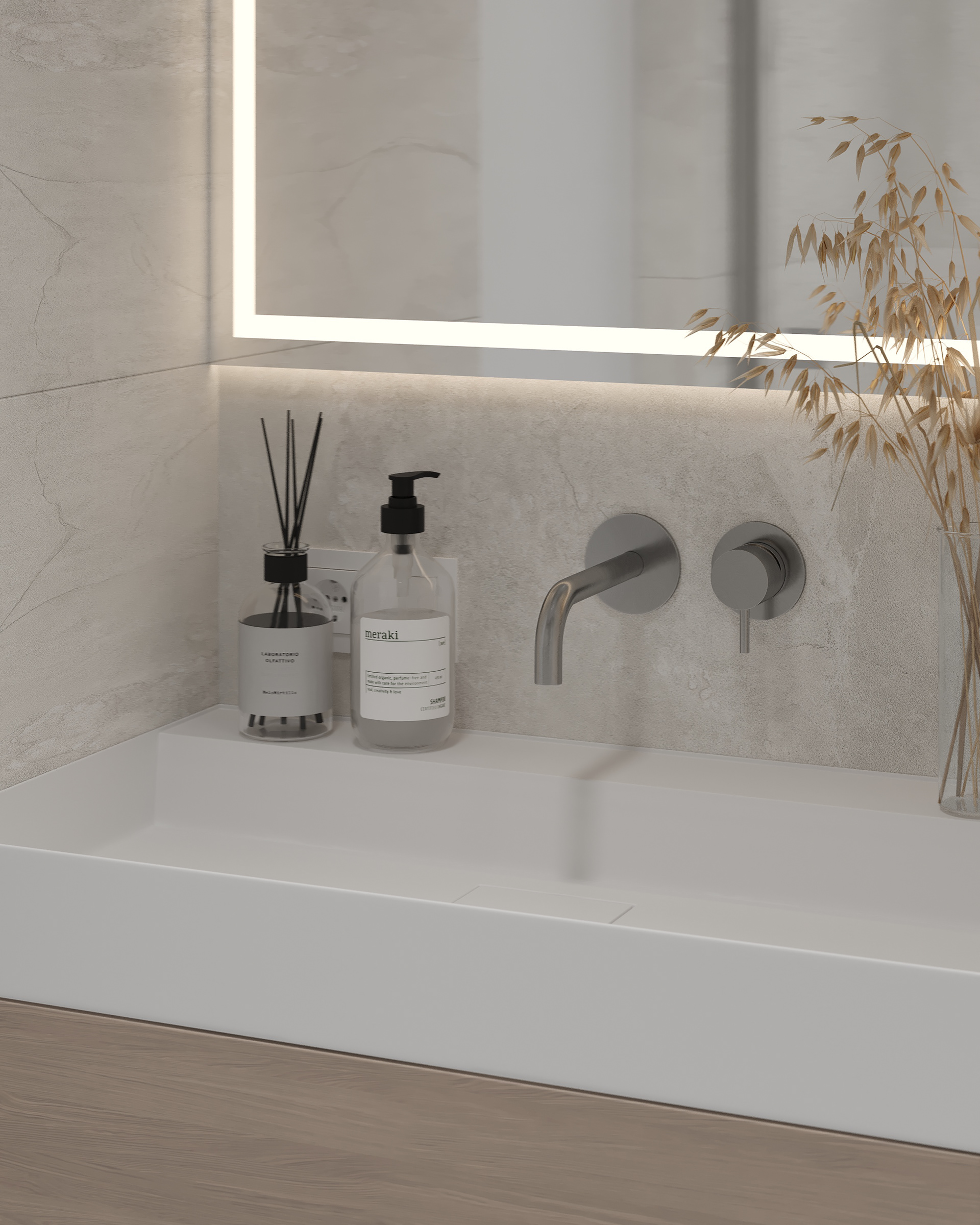 客厅厨房和浴室的可视化设计丨乌克兰丨Inesa Orlenko-14