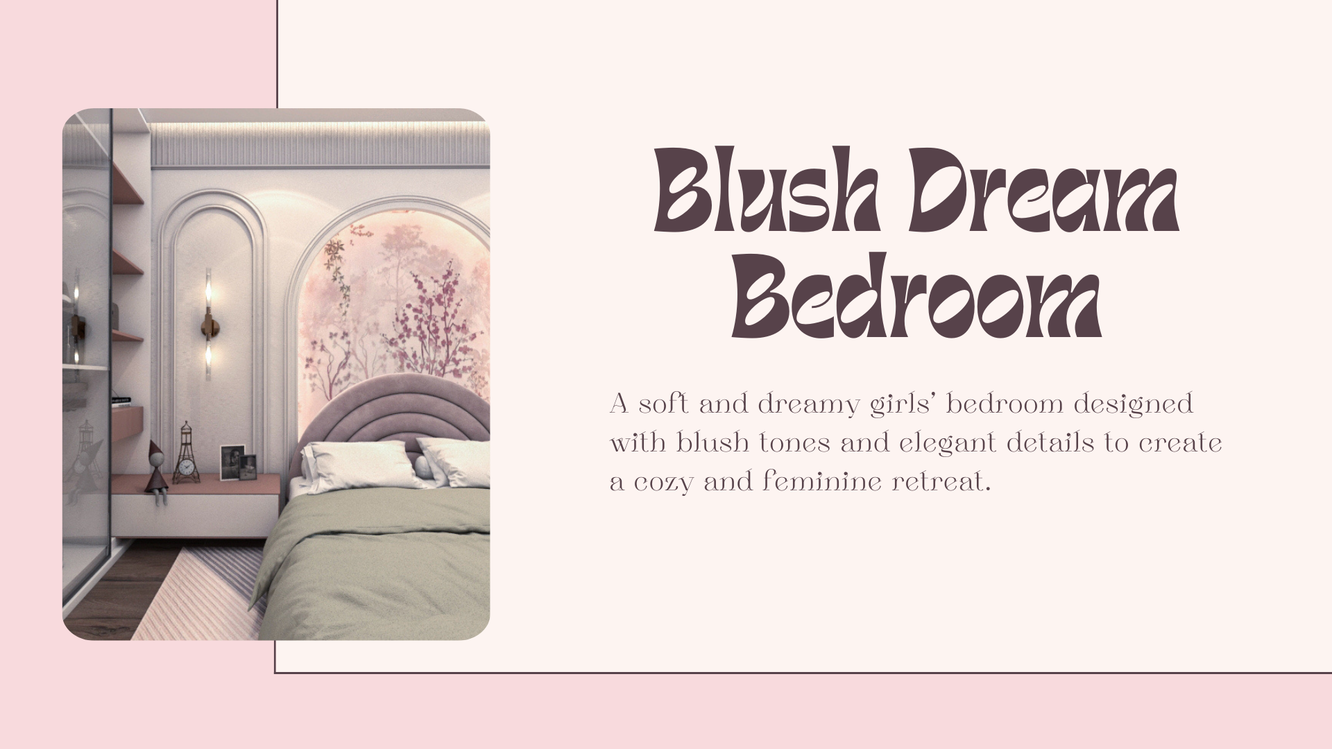 Blush Dream Bedroom（腮红梦幻卧室）丨埃及丨Haneen Elsayed Ahmed-3