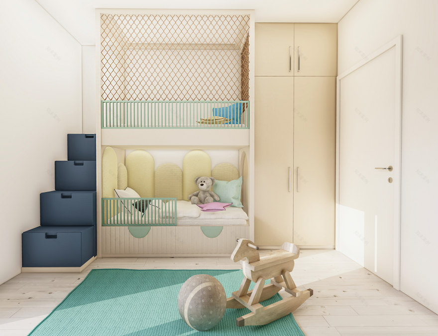 儿童房设计及3D可视化制作丨Sviatlana Bareika-3
