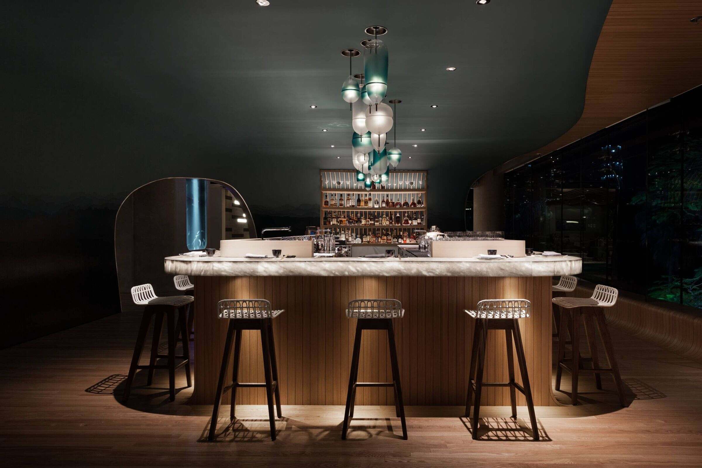 香港海洋餐厅 · 沉浸式海洋主题设计丨中国香港丨A Work of Substance-31