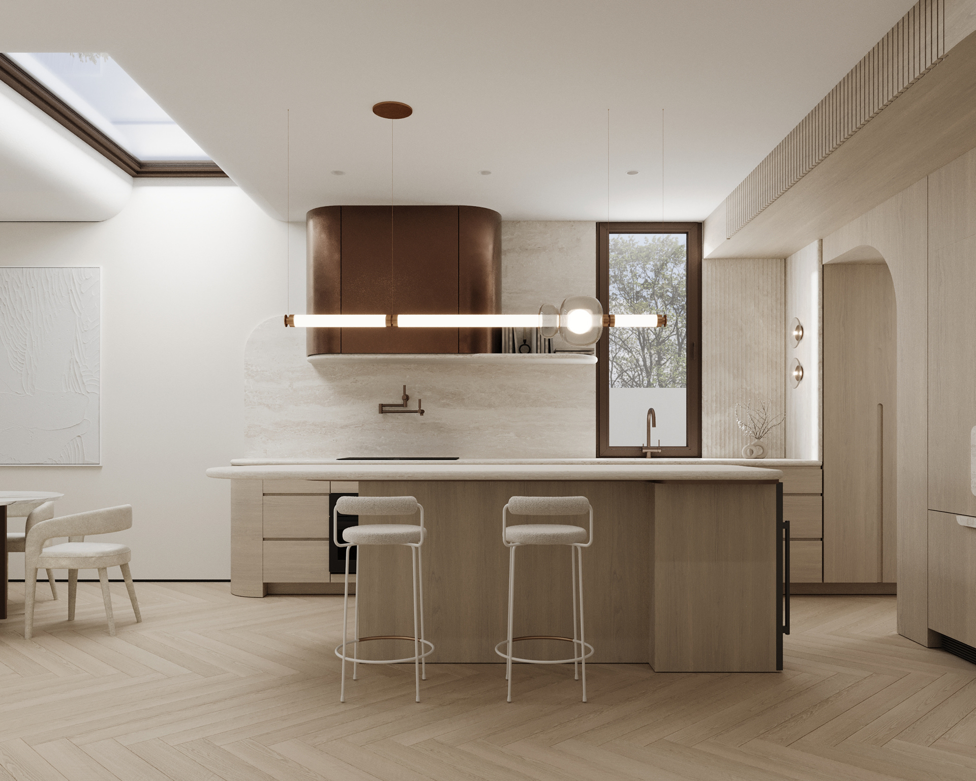 Calm Minimalism（宁静简约风）复式室内可视化项目丨澳大利亚阿德莱德-8