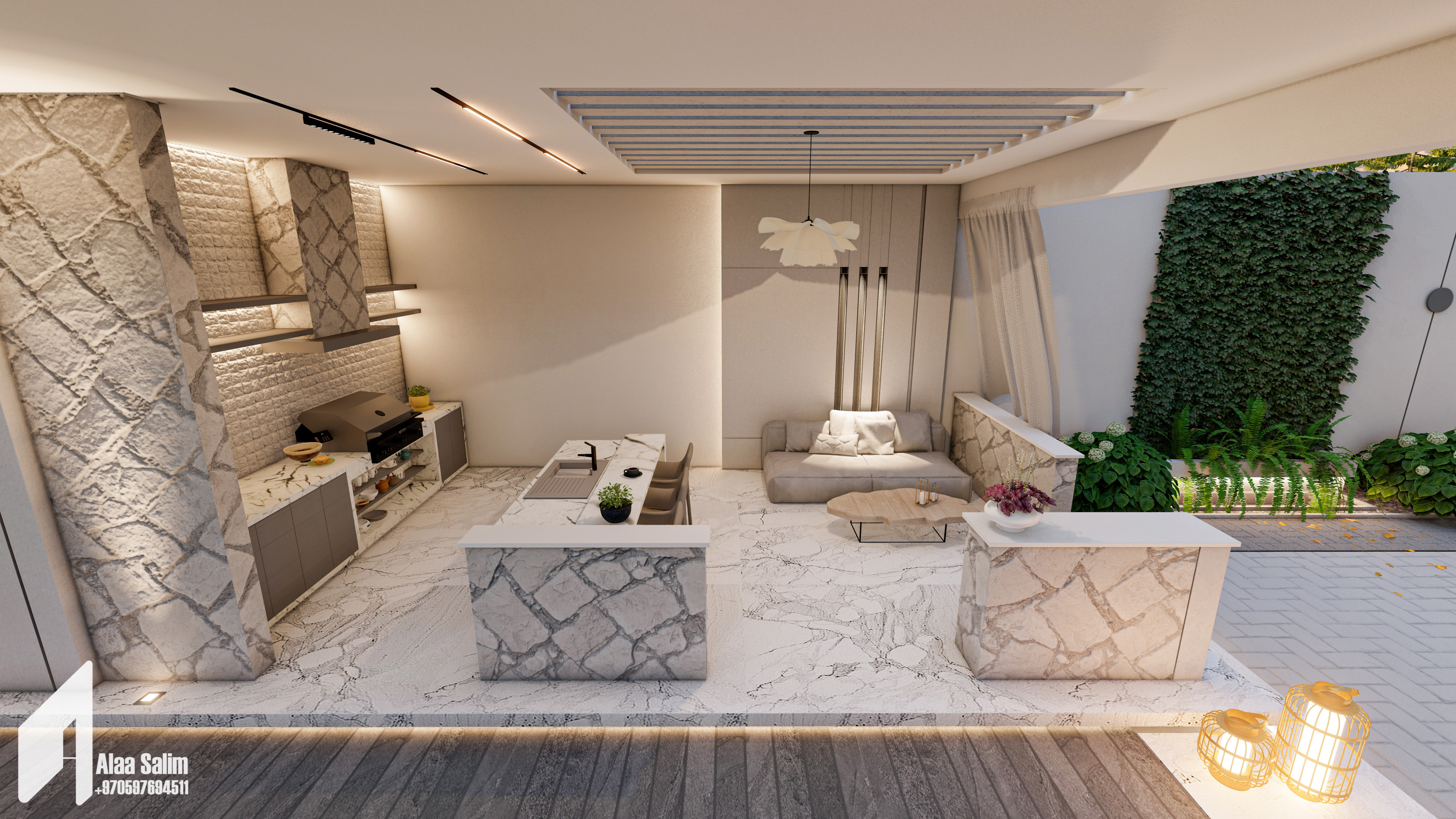 Swimming pool and barbecue-9