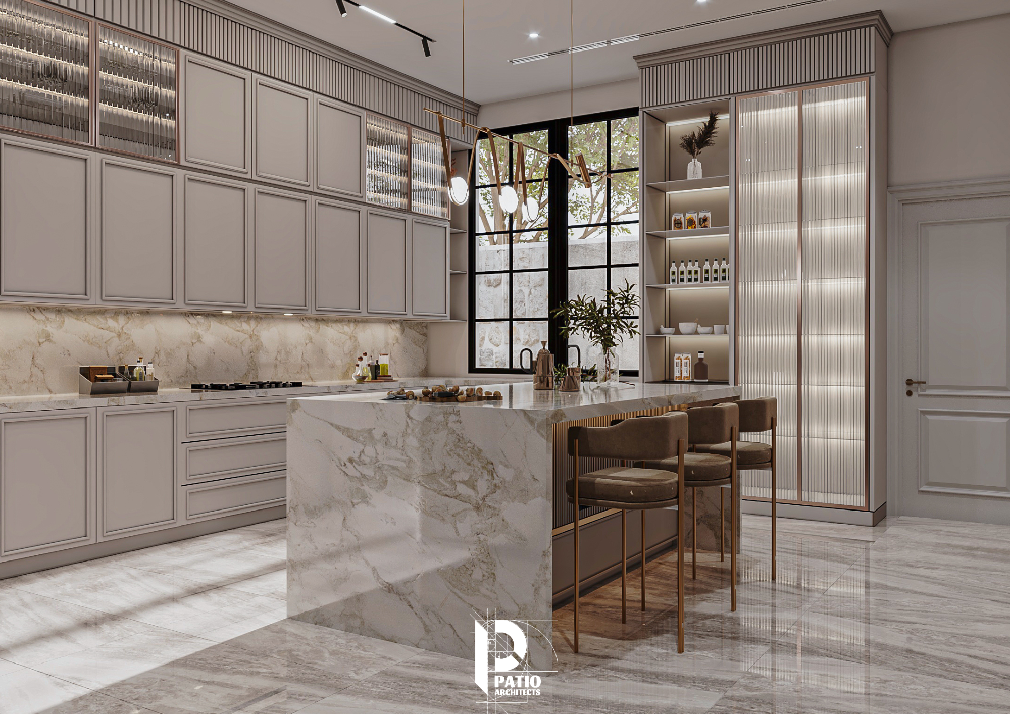 Neo-Classical Kitchen Interior Design-11