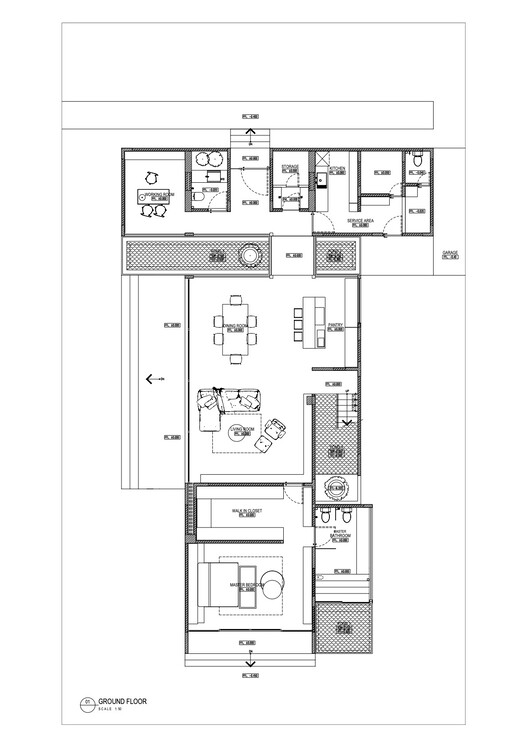 印尼别墅 Dhsac Residence丨印度尼西亚雅加达丨Bitte Design Studio-12