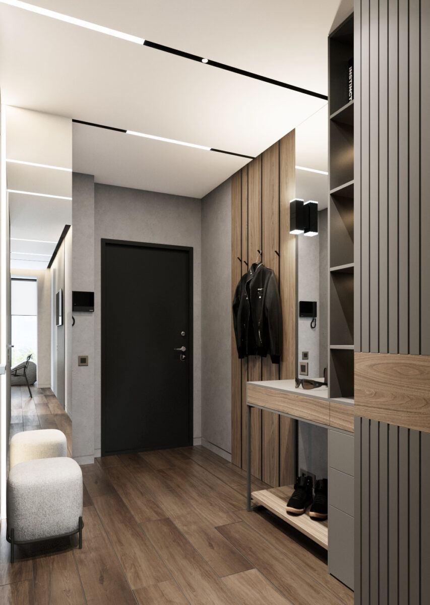 小而有趣的单身公寓室内布置-38