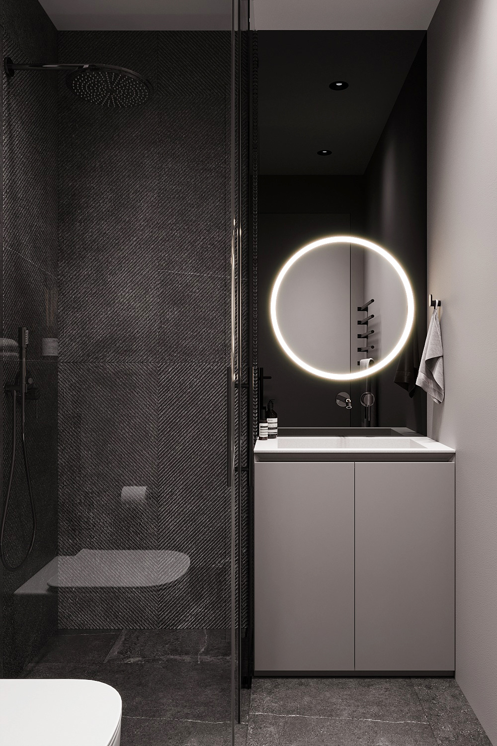 110㎡简约风公寓设计-15