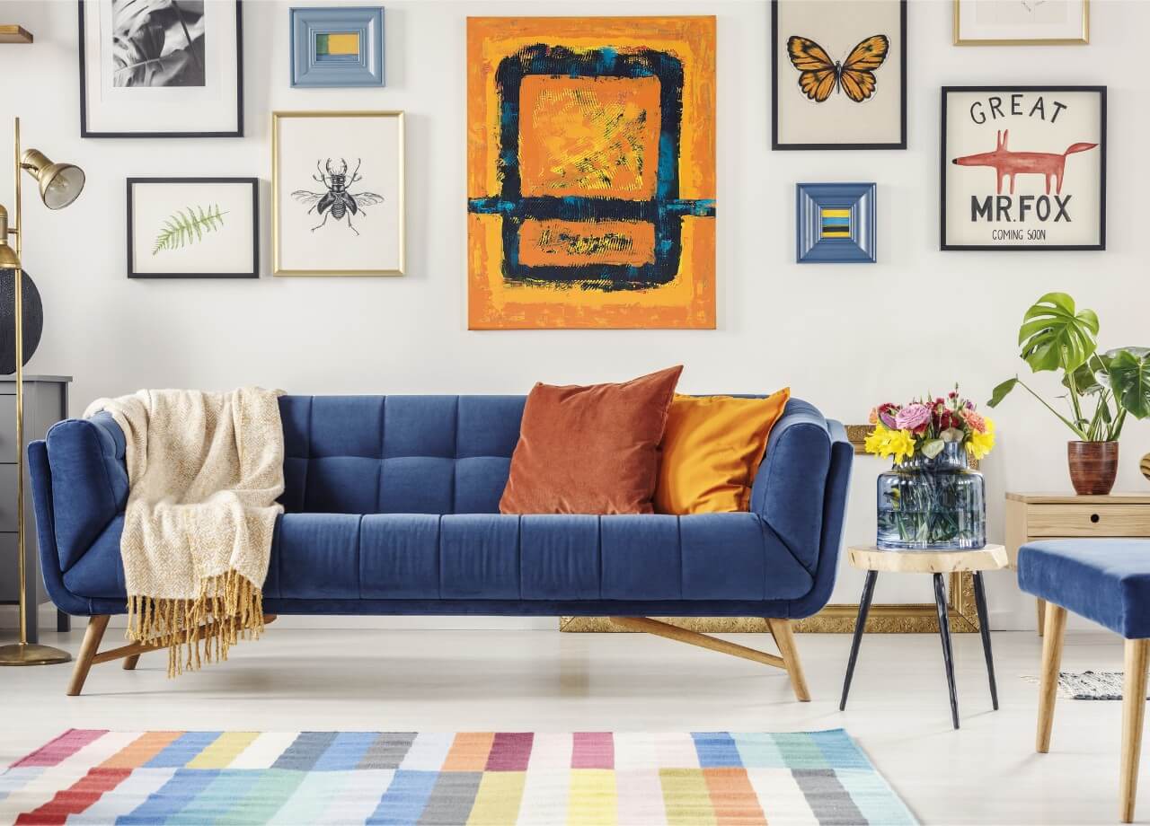 Kolor granatowy we wnętrzach - porady i inspiracje - PLN Design-7