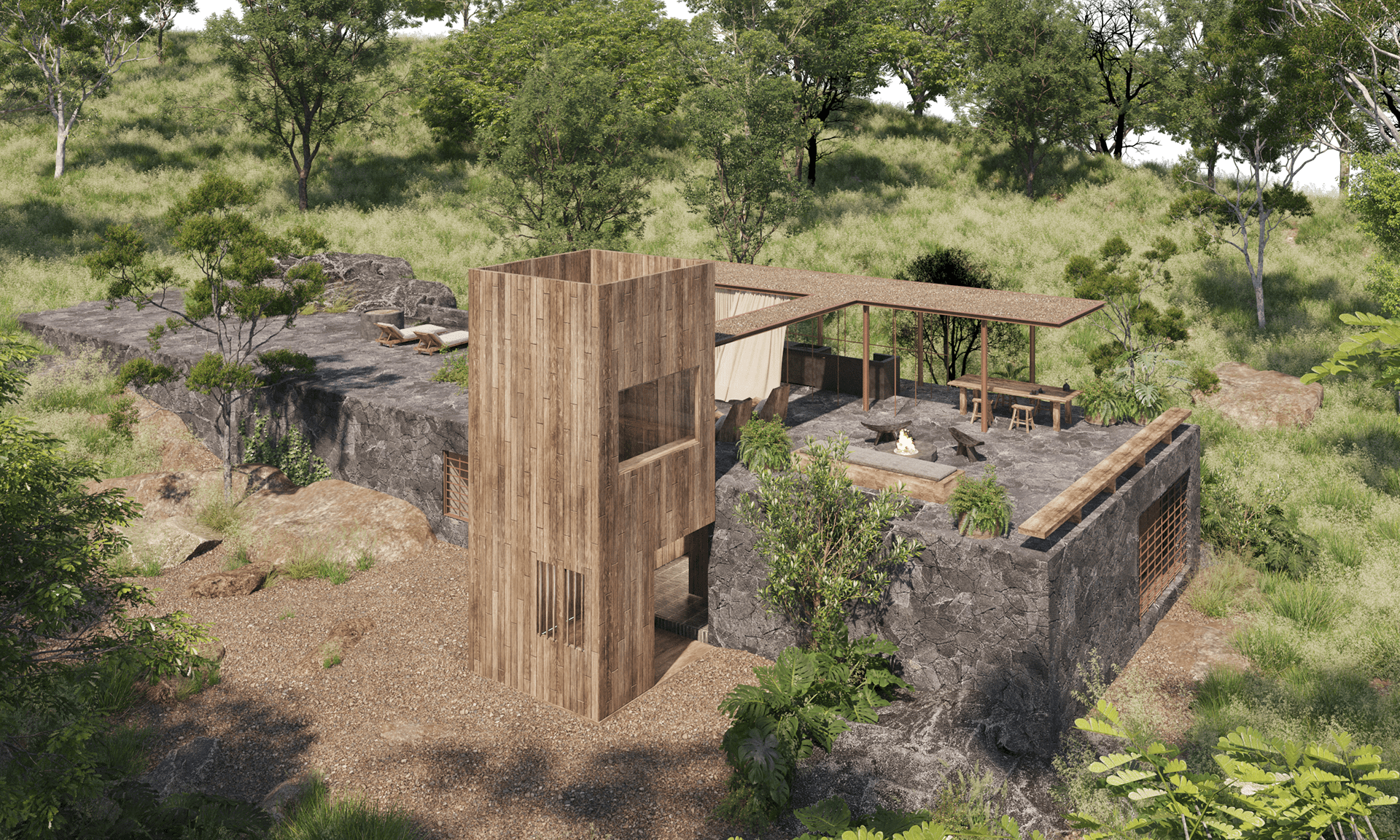 山上的房子丨墨西哥丨Esrawe Studio-14