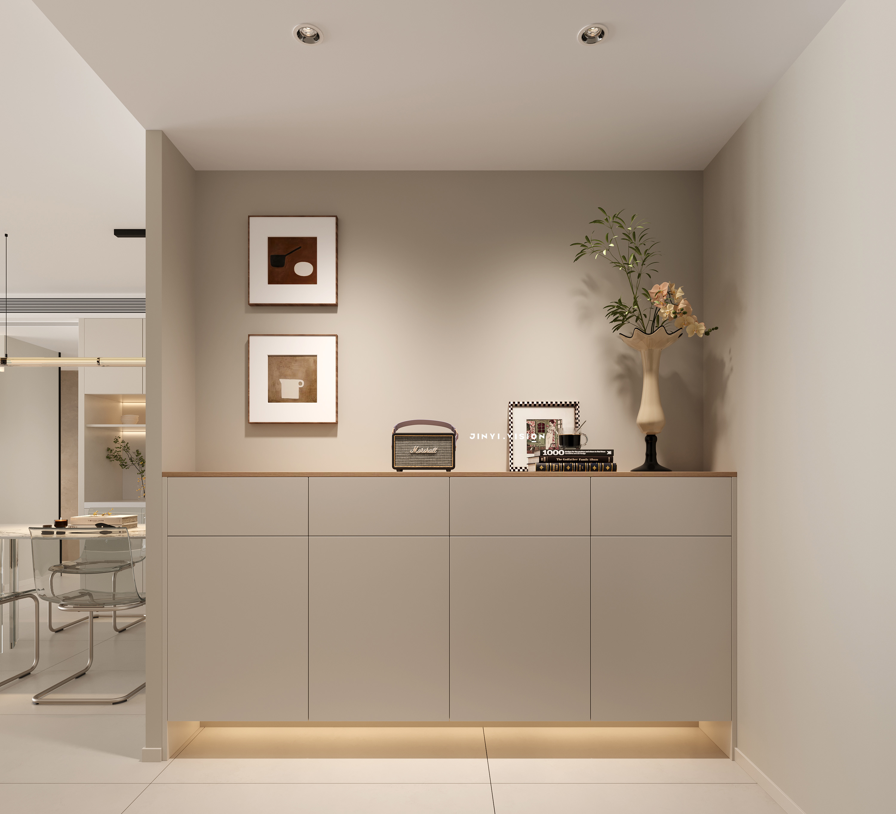 极简奶油风小户型-6