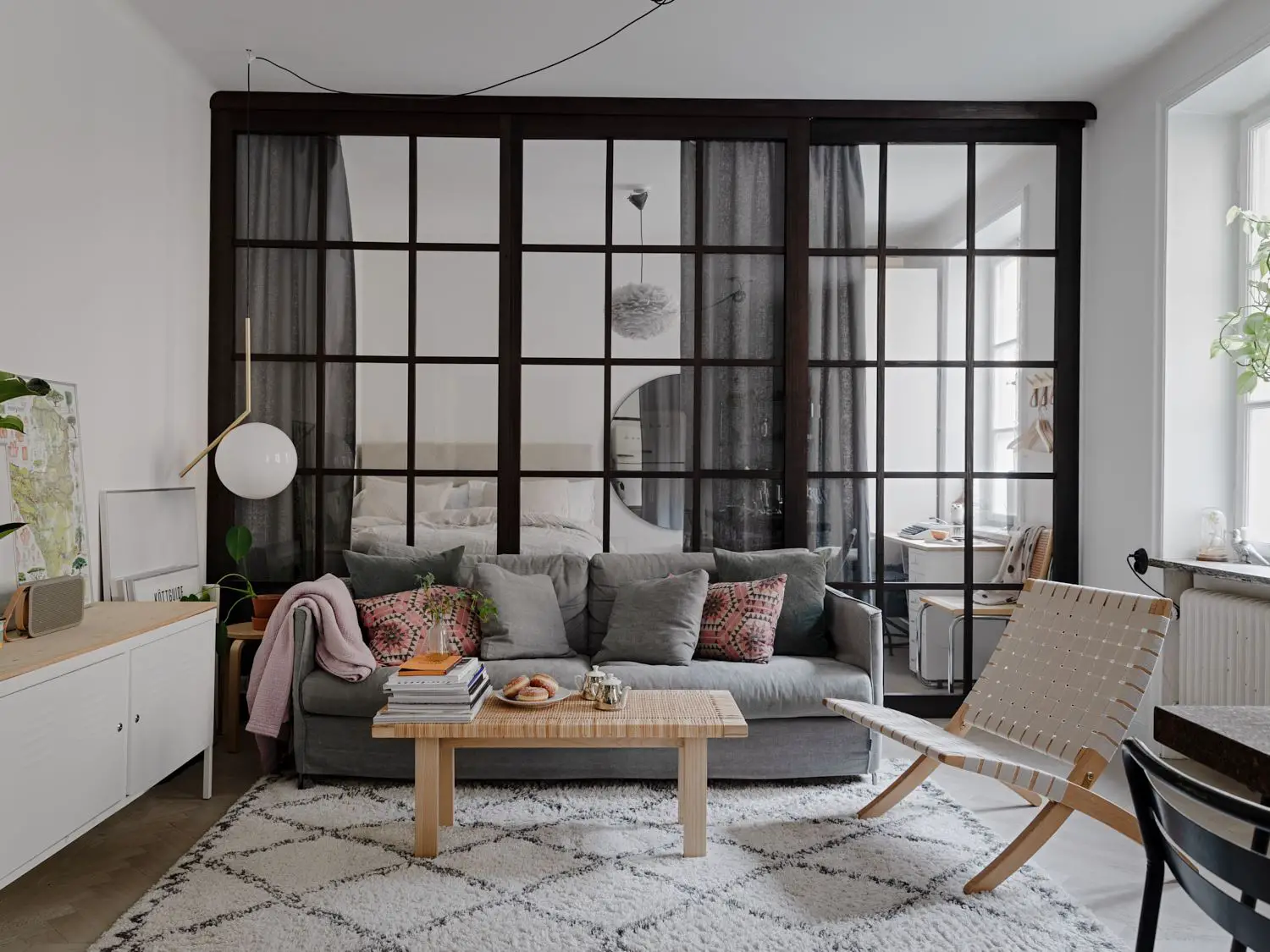 39m²小户型的扩容秘诀 | 简单玻璃墙设计-1