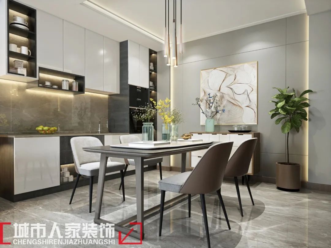 现代轻奢,88㎡简约中的奢华之美-9