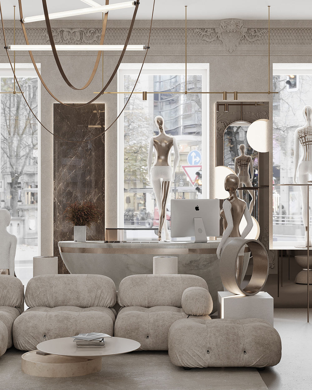 极简主义办公室秀场丨Alina Larionova-2