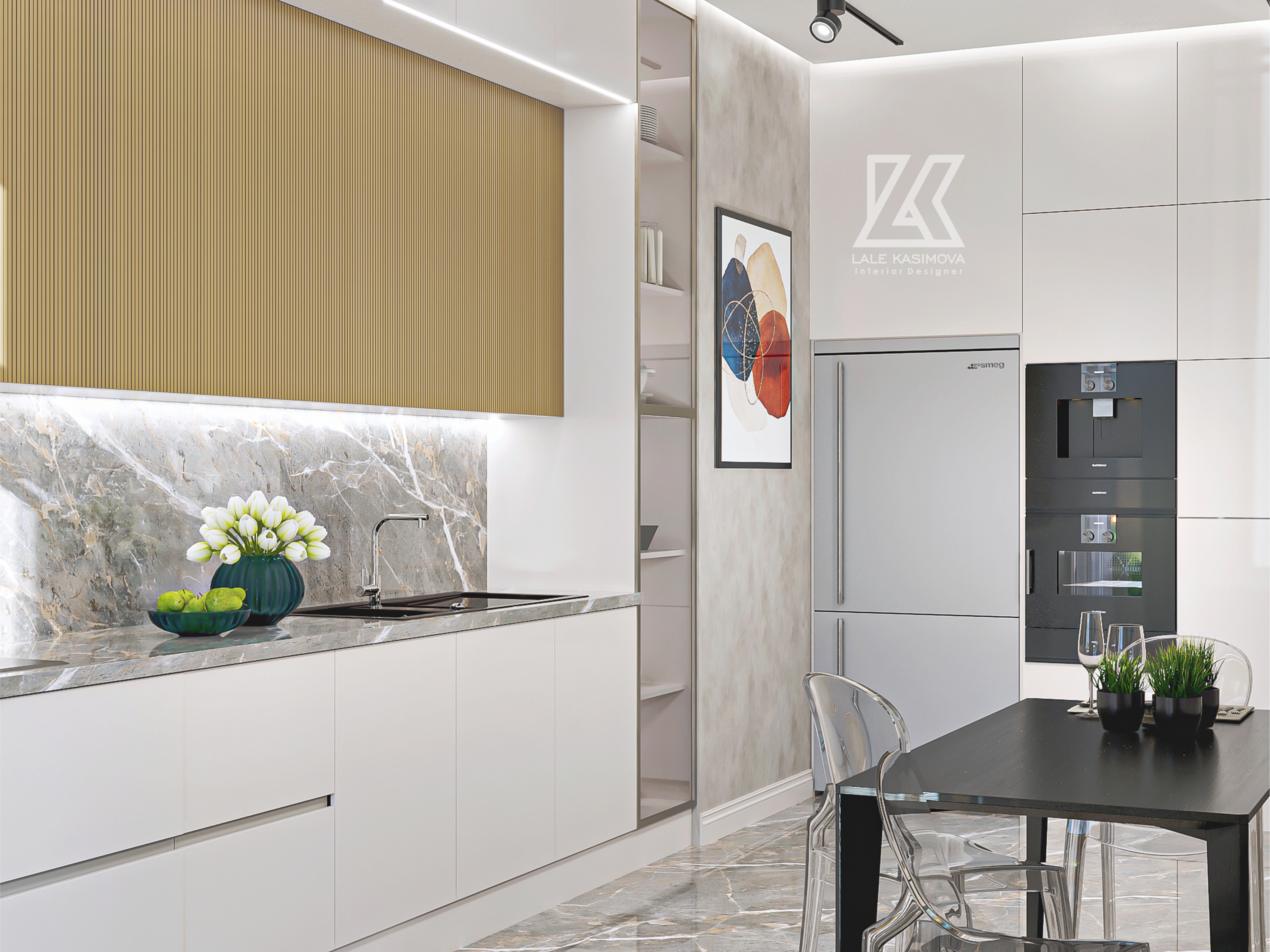 现代风格厨房设计丨Kasimova Lalə-3