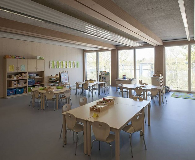 由预制木制模块组成的小学建设丨德国法兰克福丨NBAK建筑事务所-13