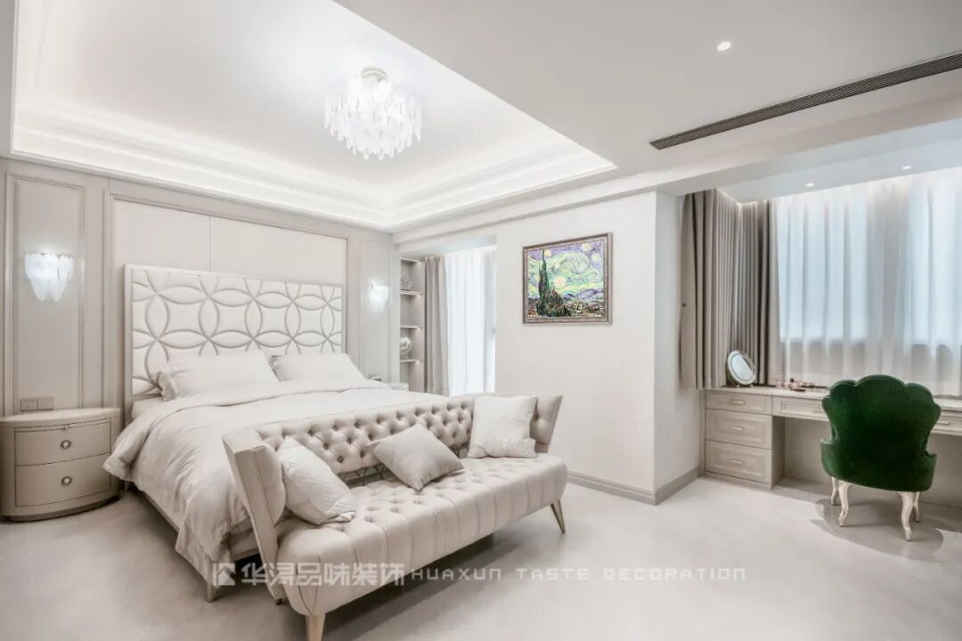 165㎡旧房翻新，老婆坚持装修现代美式风后，收纳多到睡不着！-121