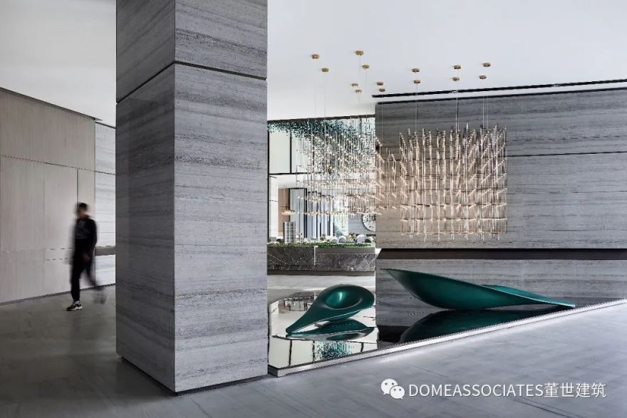 锦绣樾江府 | 河流元素贯穿的现代售楼空间-30