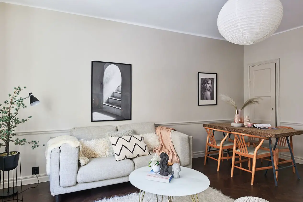 "斯德哥尔摩舒适小户型设计,开放厨房打造温馨生活空间"-7