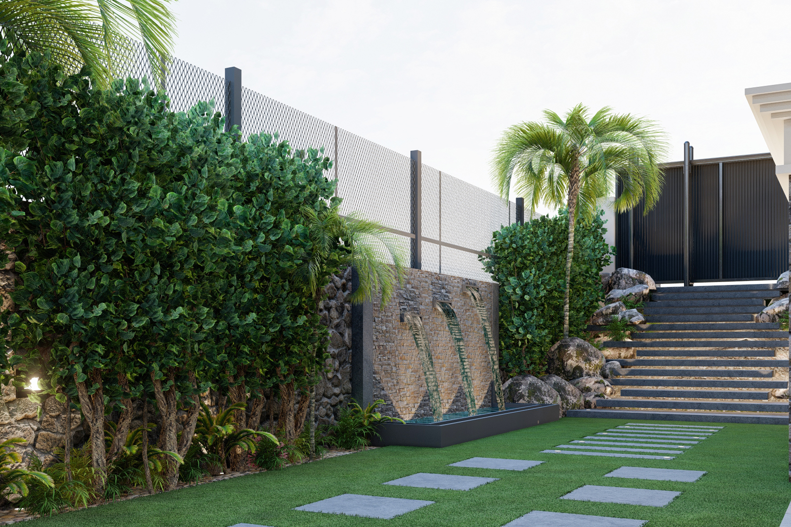 后花园别墅丨埃及开罗丨Arch. Rehab Nabil-5