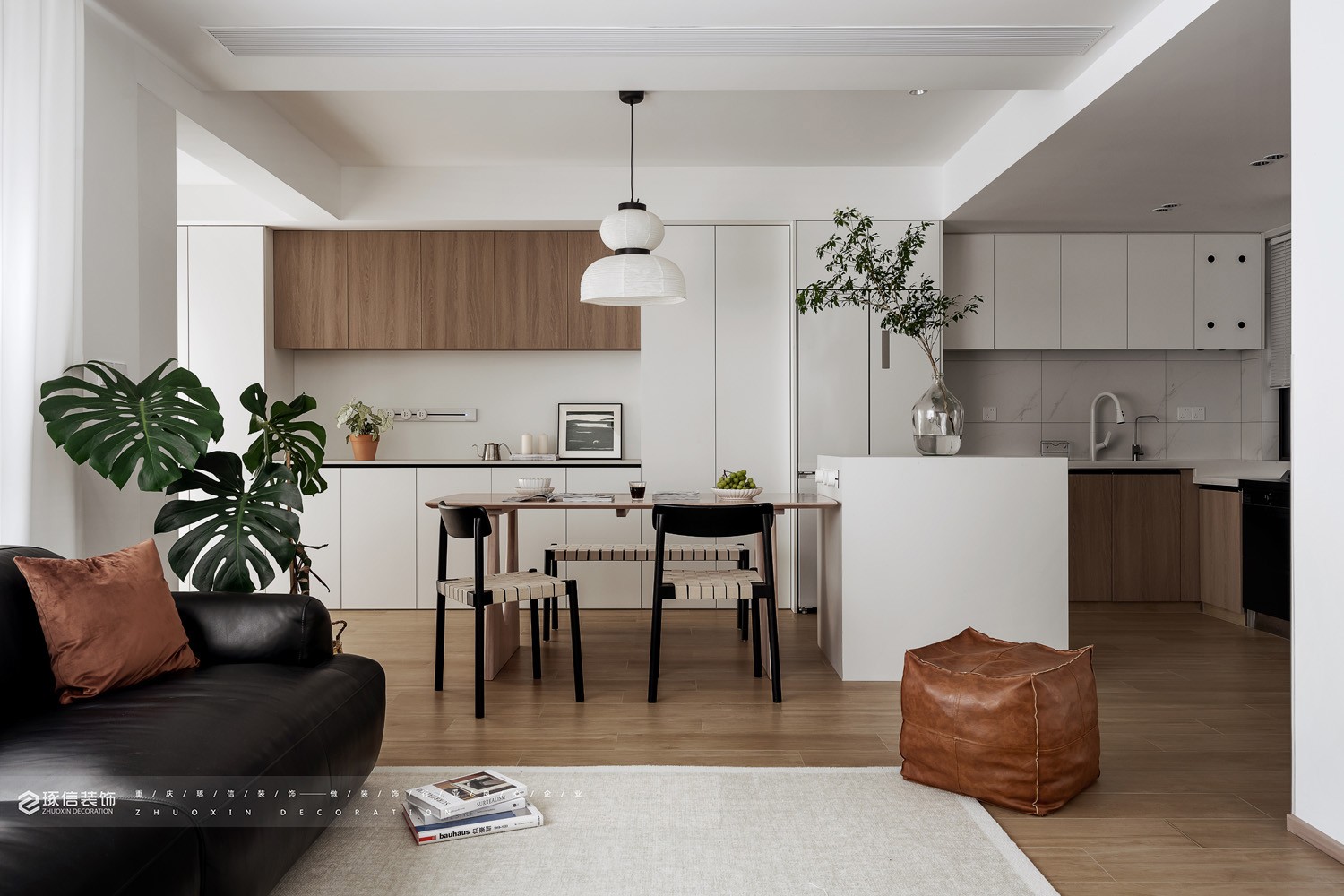 海月平湖现代原木混搭风设计丨中国重庆丨琢信装饰-10