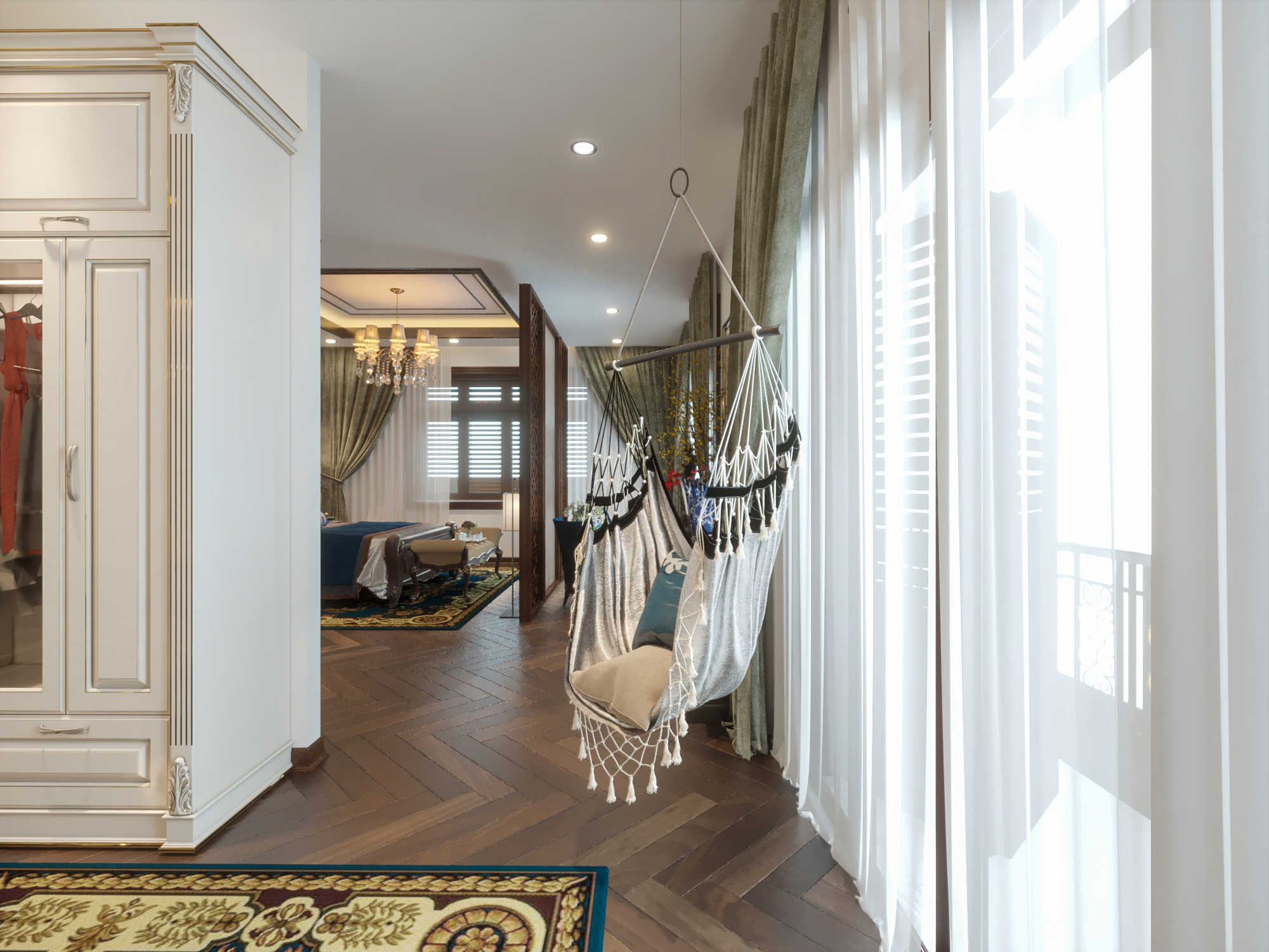 3D Interior Bedroom Neo Classic-6