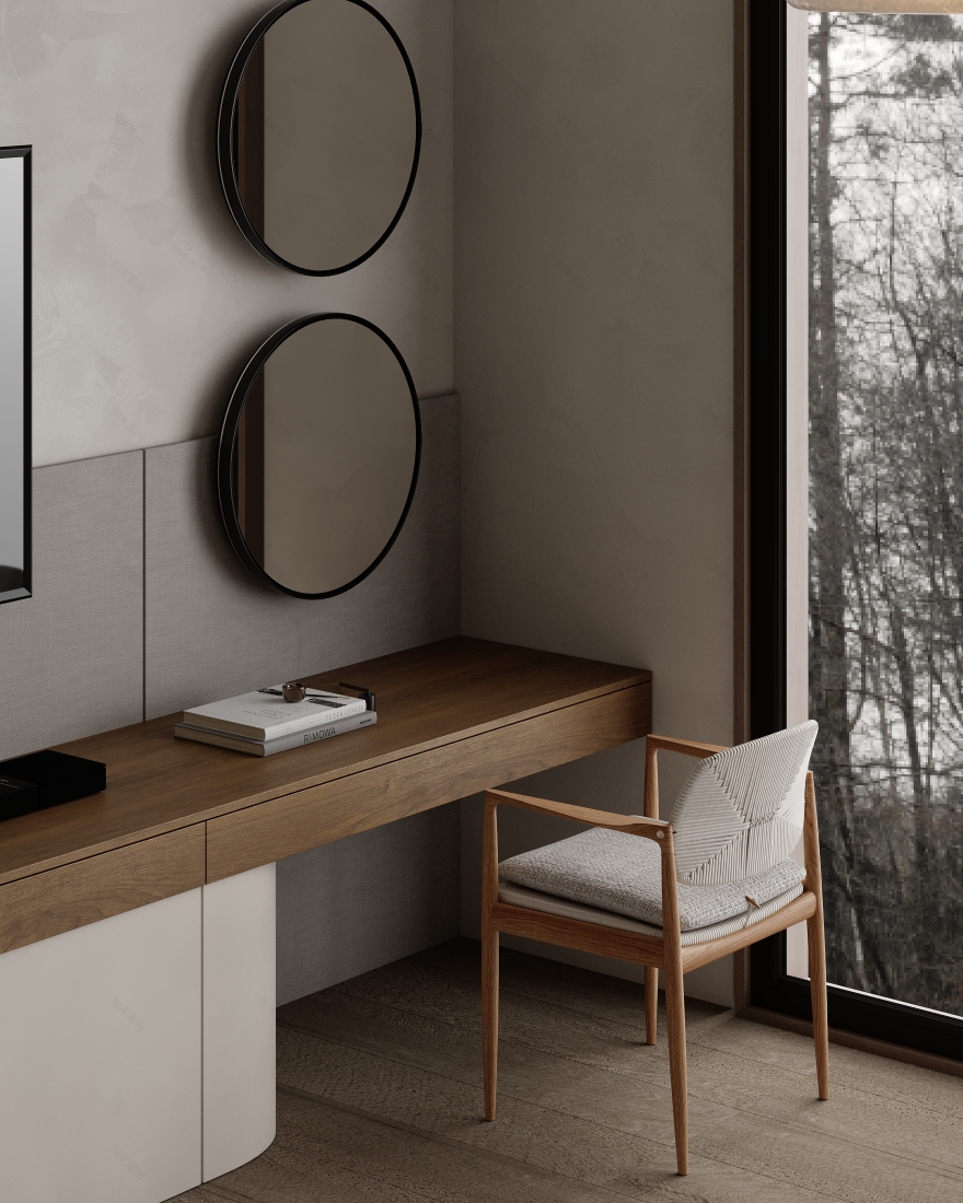 当代侘寂风格卧室丨阿联酋丨ESRAA ALEMAM-7