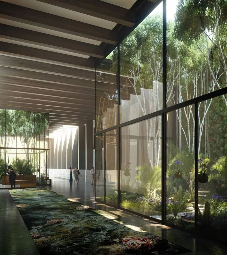 伦敦顶级花园豪宅 Wardian | 几何大胆线条与翠绿自然的完美融合-24