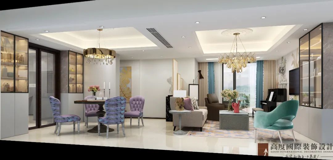 浪漫蒂芙尼蓝，美式家设计温柔呈现-88