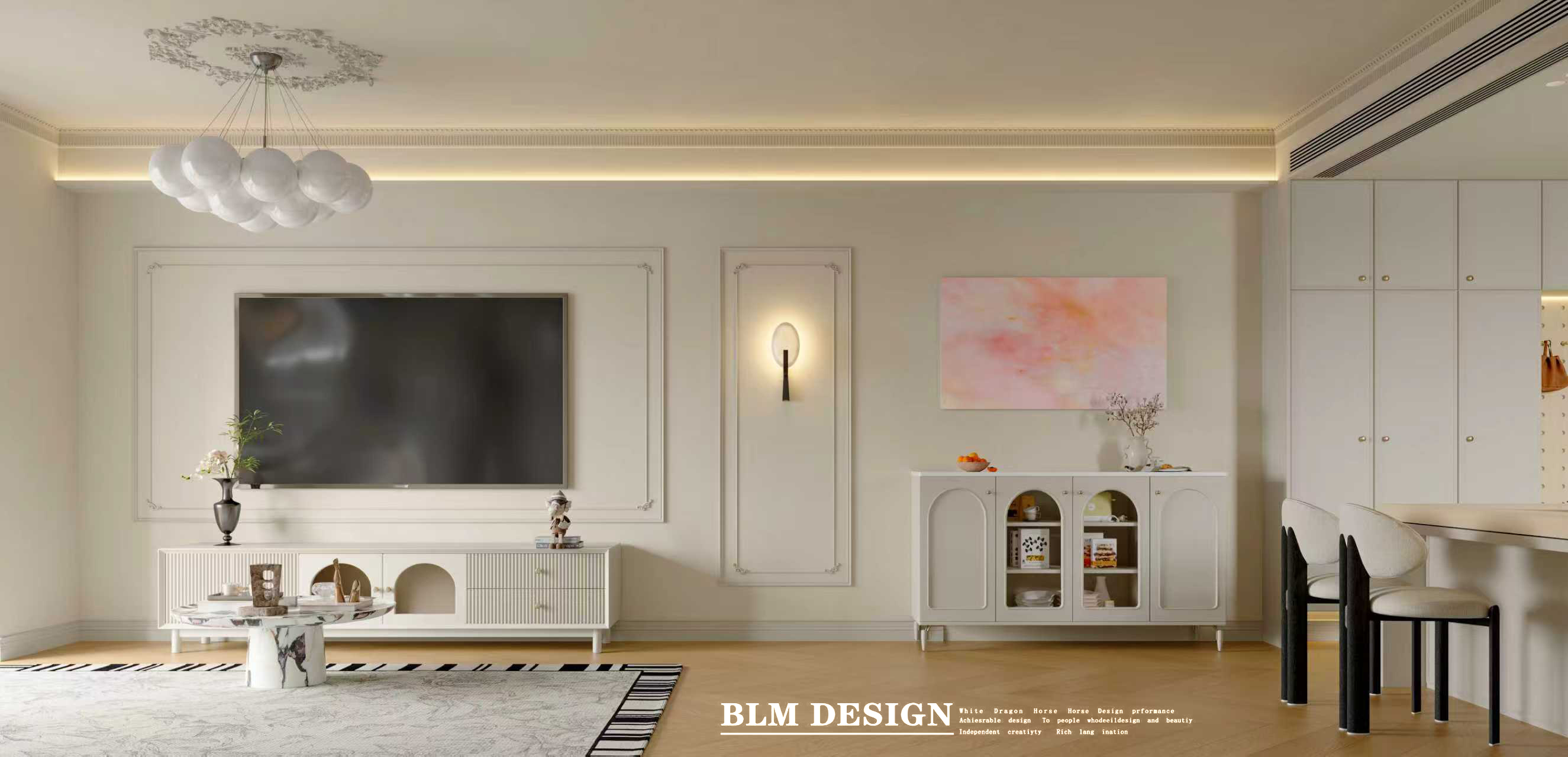 法师奶油家装效果图案例-1