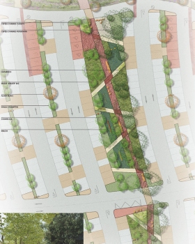 Espaces Fenouillet商业中心停车场和景观设计