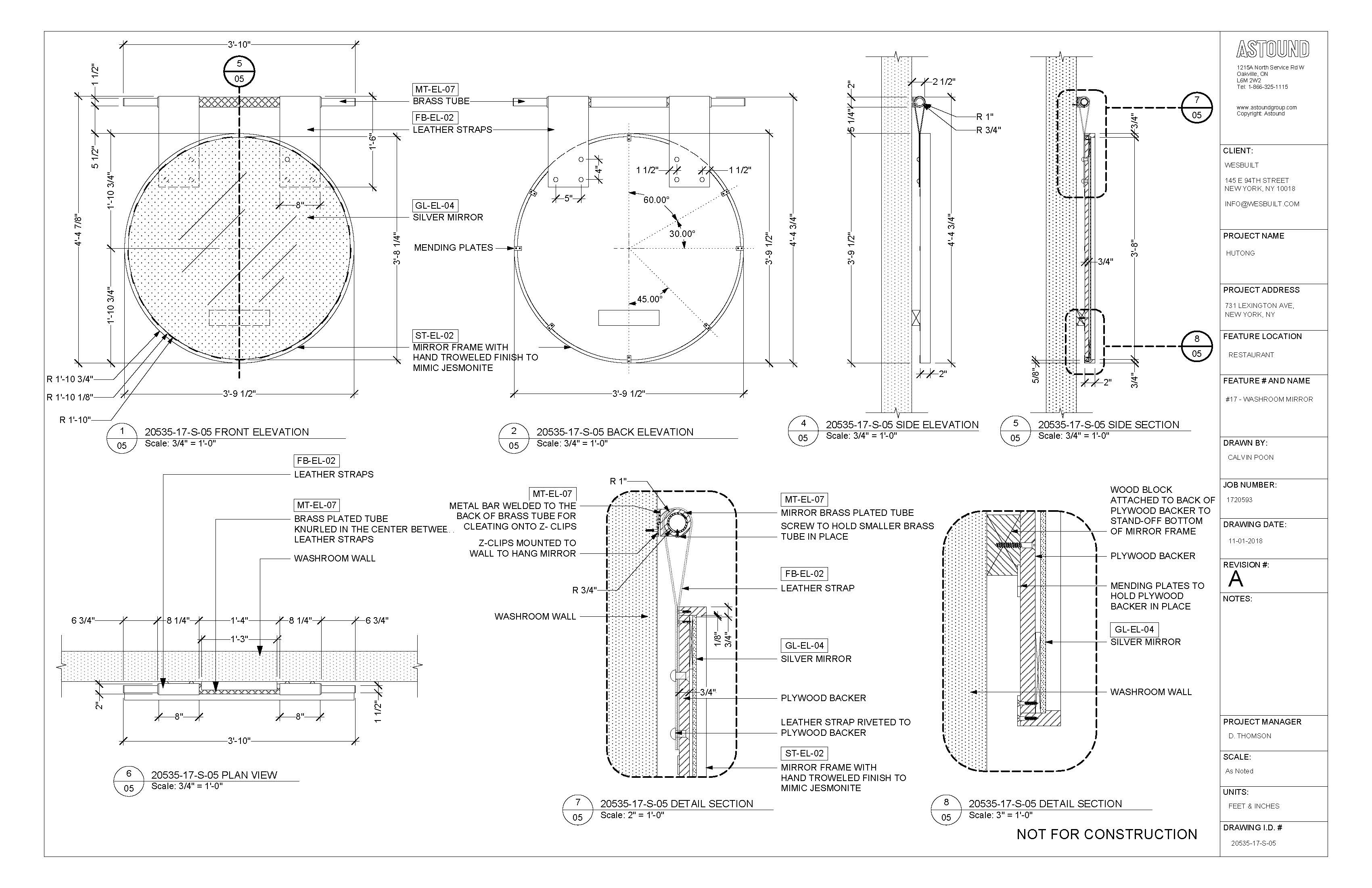 CAD Detailing for Hutong NYC Restaurant Submittal-12