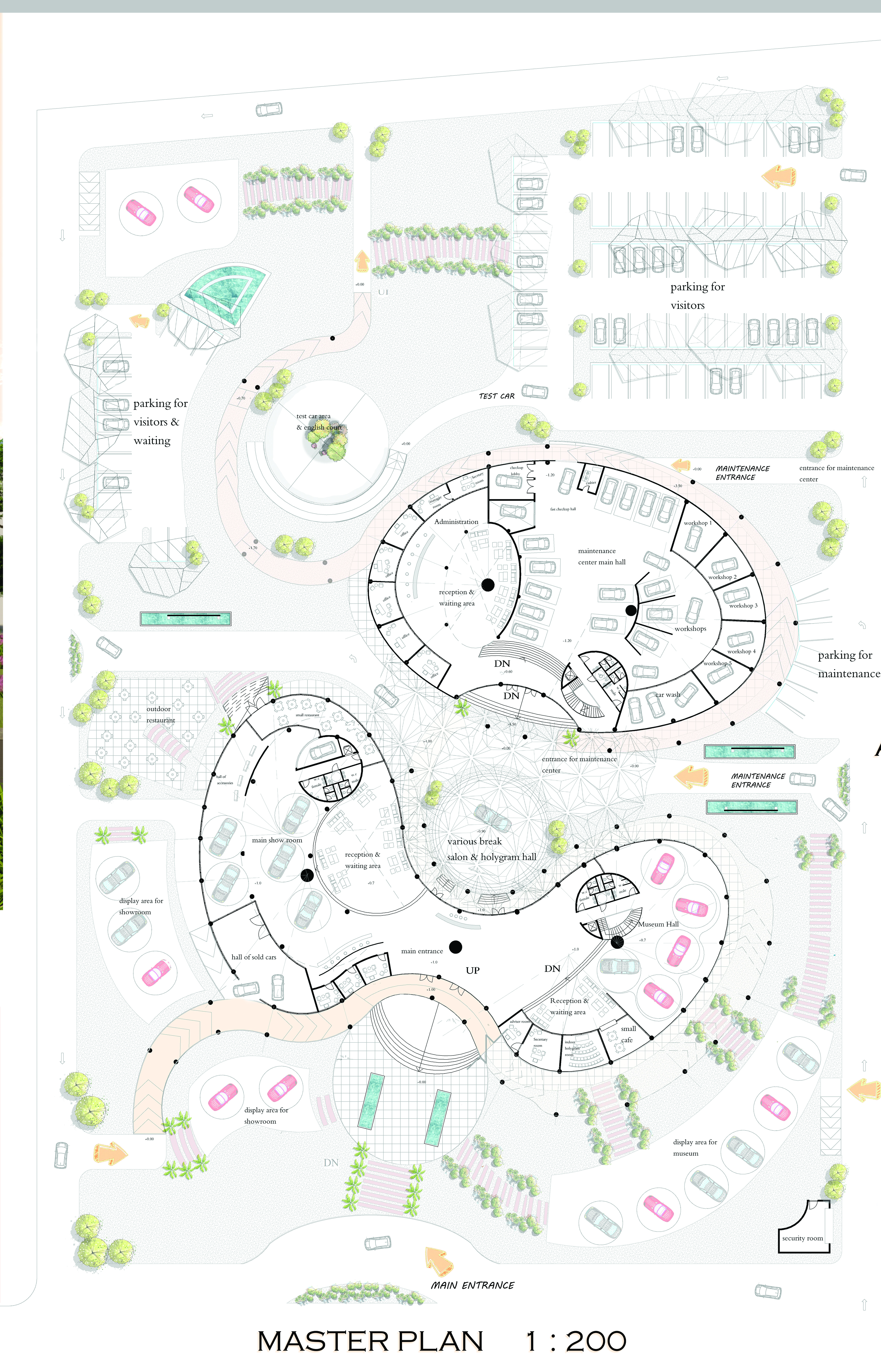 梅赛德斯汽车展厅丨埃及开罗丨Salma mohamed ibrahem-11