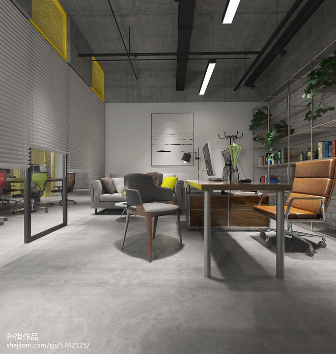 35万元办公空间500平米装修案例-15