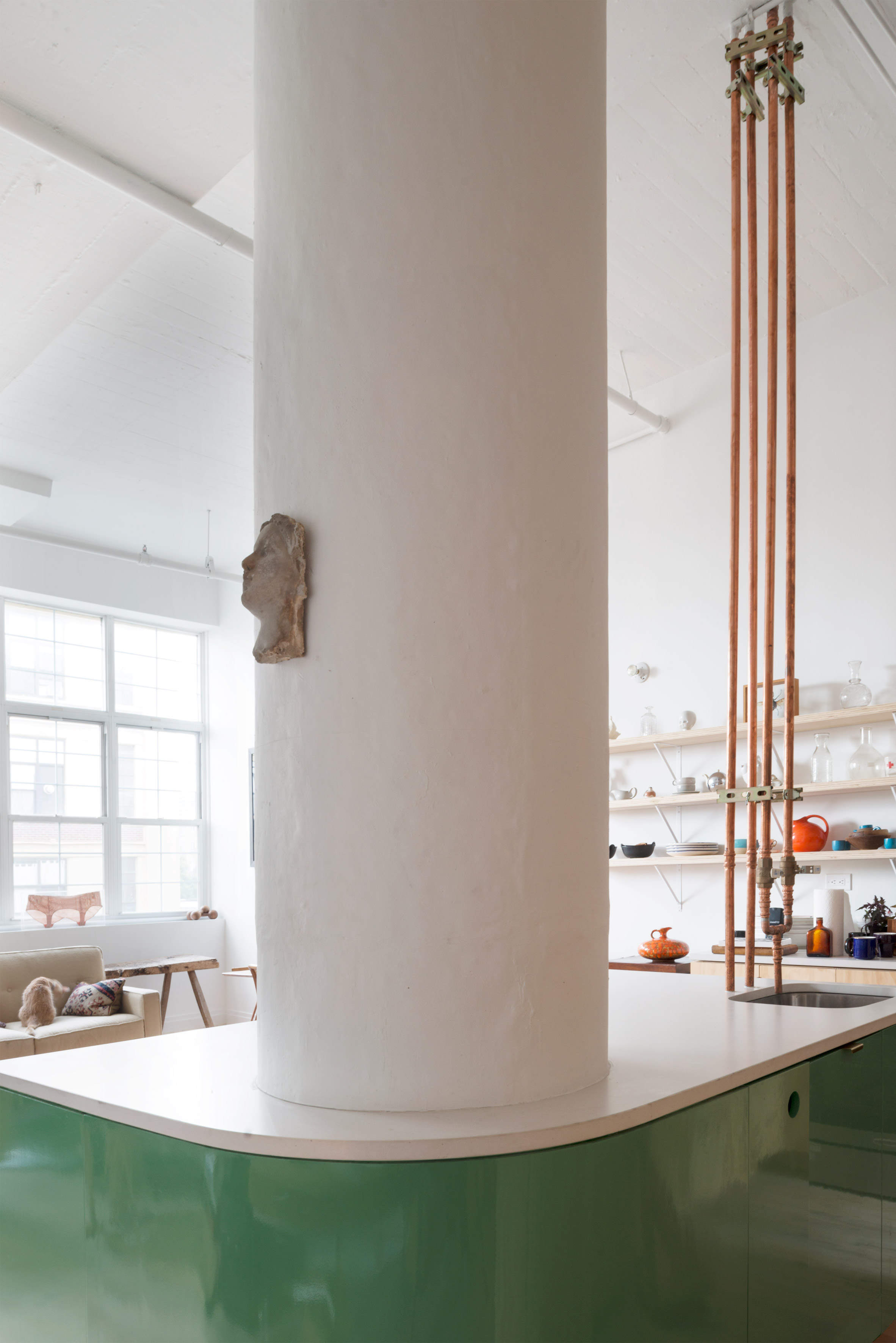 New Affiliates renovates Bed-Stuy Loft with plywood mezzanine-5