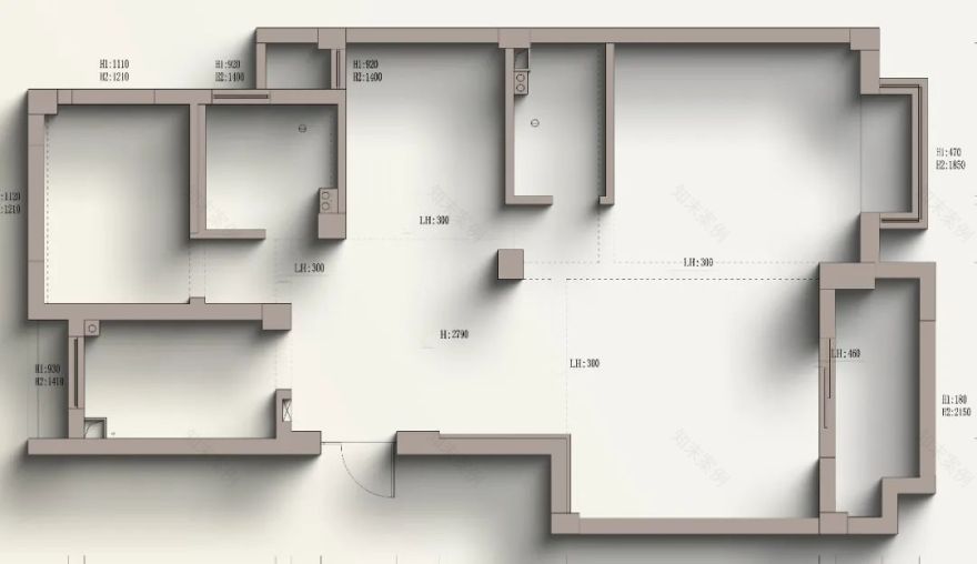 MHOO|钱江蓝湾88㎡现代风:释放无限,倦意可融-53