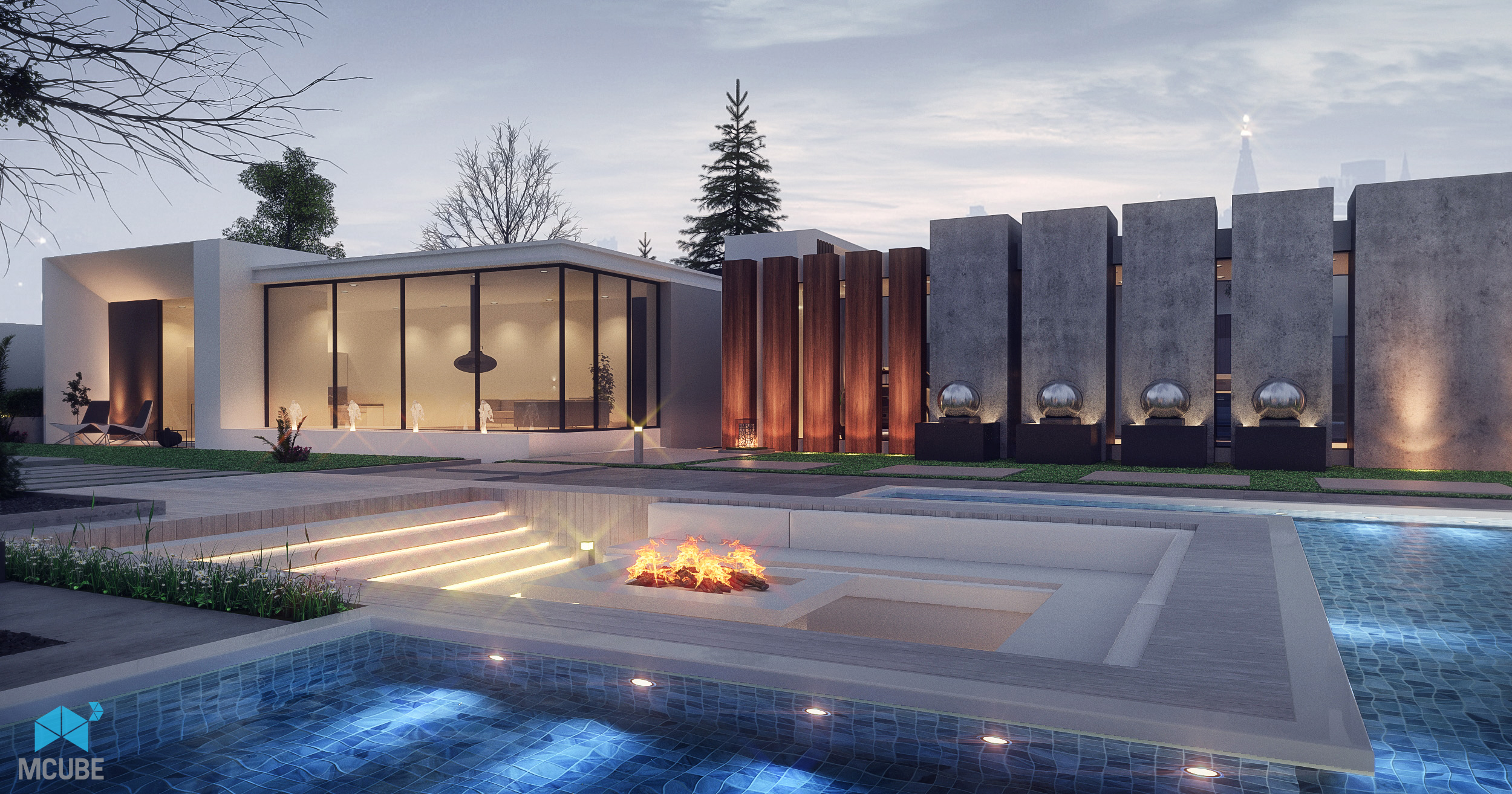 超现代别墅丨MCUBE Studios-7