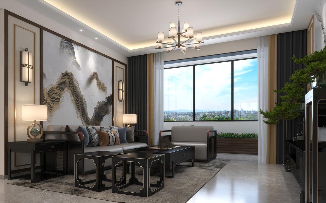 新中式书房设计-7