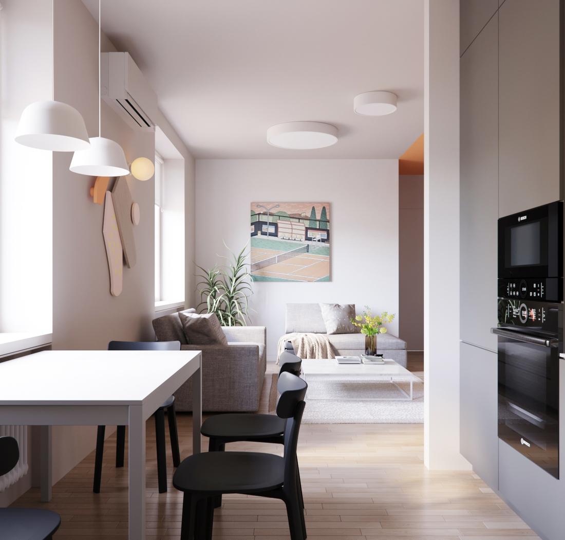 橙色温馨三口之家室内设计-9