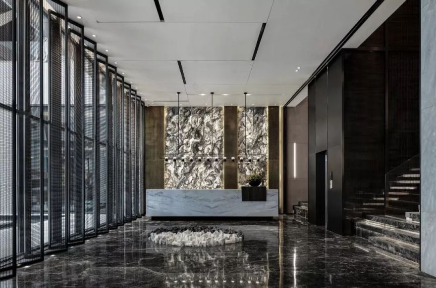 天津津门大院售楼处 | 古韵墨色与现代材质的完美融合-96